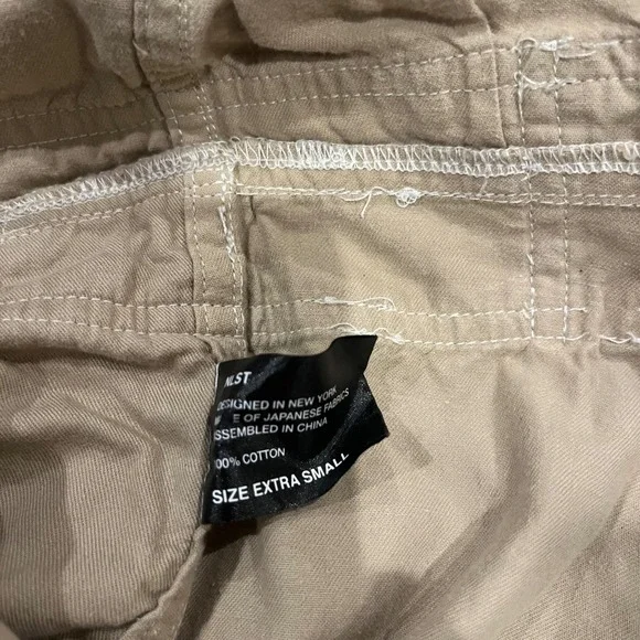 NLST ARMY Cargo Jumpsuit Utility One Piece Khaki Sleeveless Zipper Size XS - Picture 3 of 10